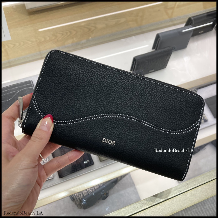 【ダドルで上品LOOK】Dior★Saddlee★長財布