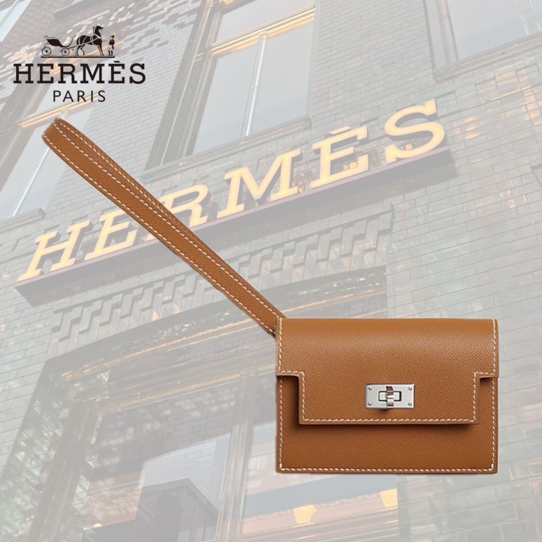 【ケリーバックルがポイント】HERMES Kelly Pocket Slim wallet