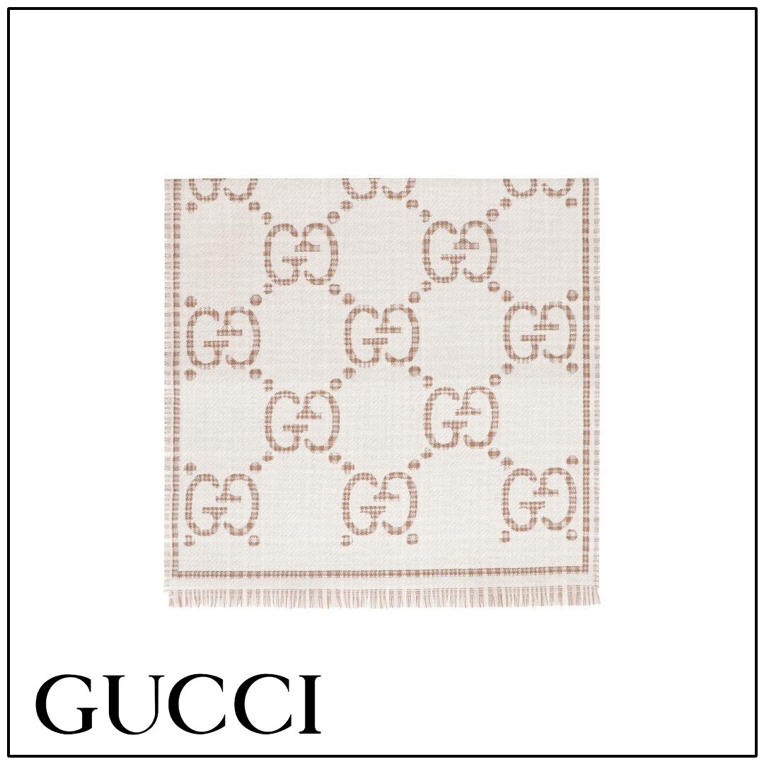 ストール【GUCCI】フリンジベージュ