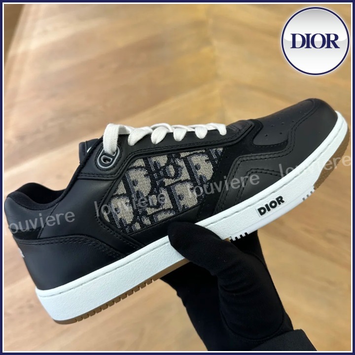 【関税・送料込】Dior B27 ロートップ スニーカー レザー ロゴ カジュアル♪】DIOR B27 ロートップスニーカー スニーカー