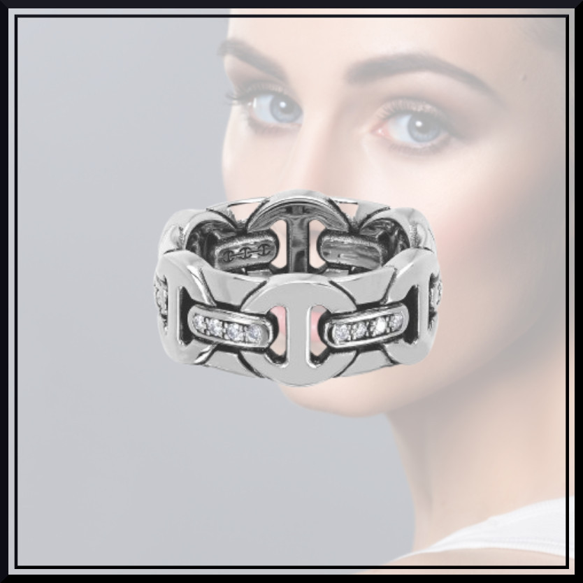 ■HOORSENBUHS■WALL CLASSIC WITH DIAMONDS■リング