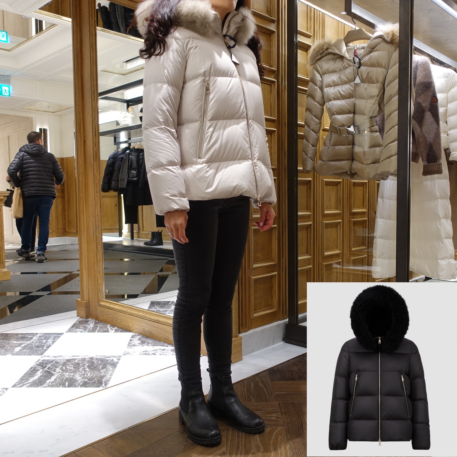 ♪直営店♪Moncler Laichefur ショートダウンジャケット
