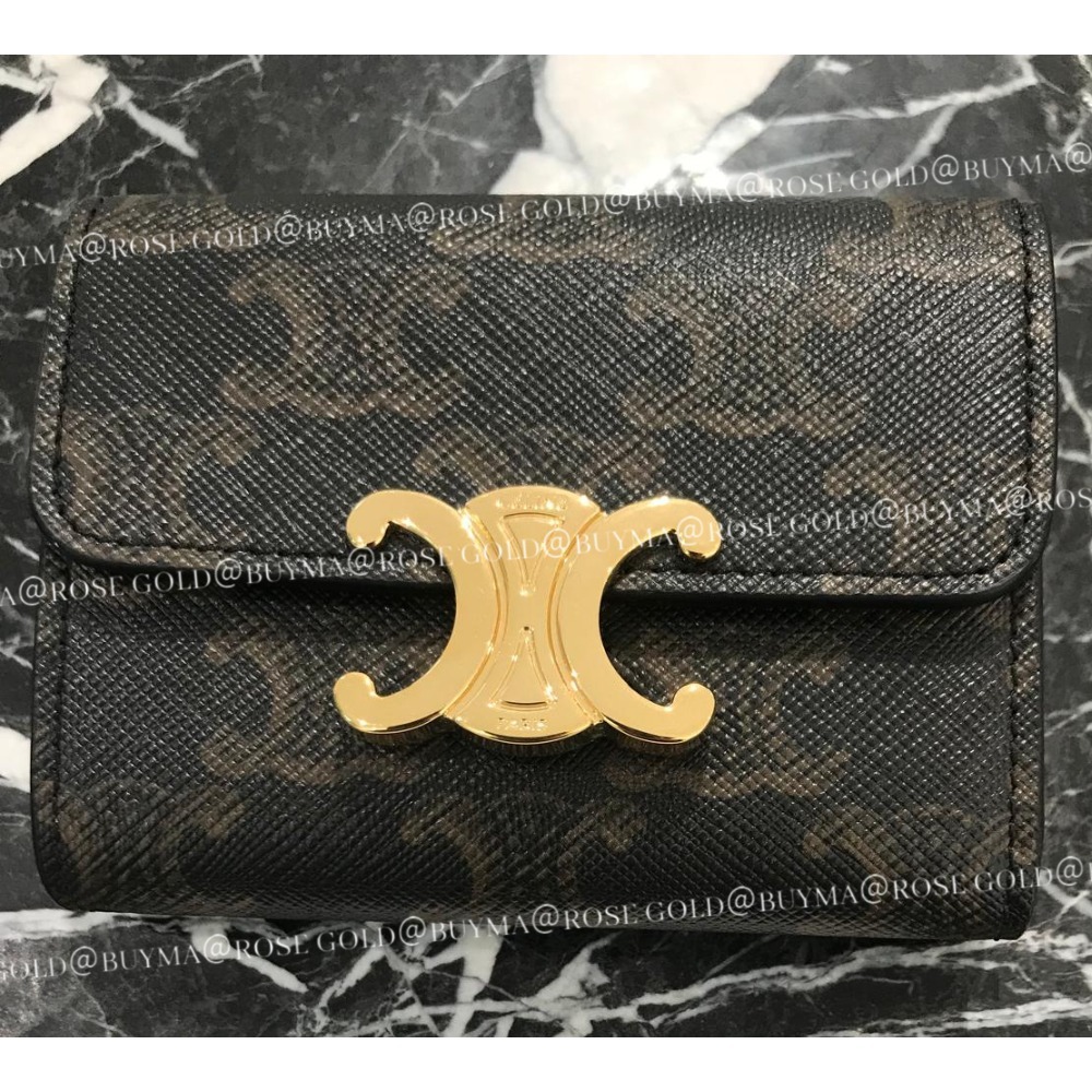 本物保証/CELINE コンパクトウォレット コインケース付き 大人気