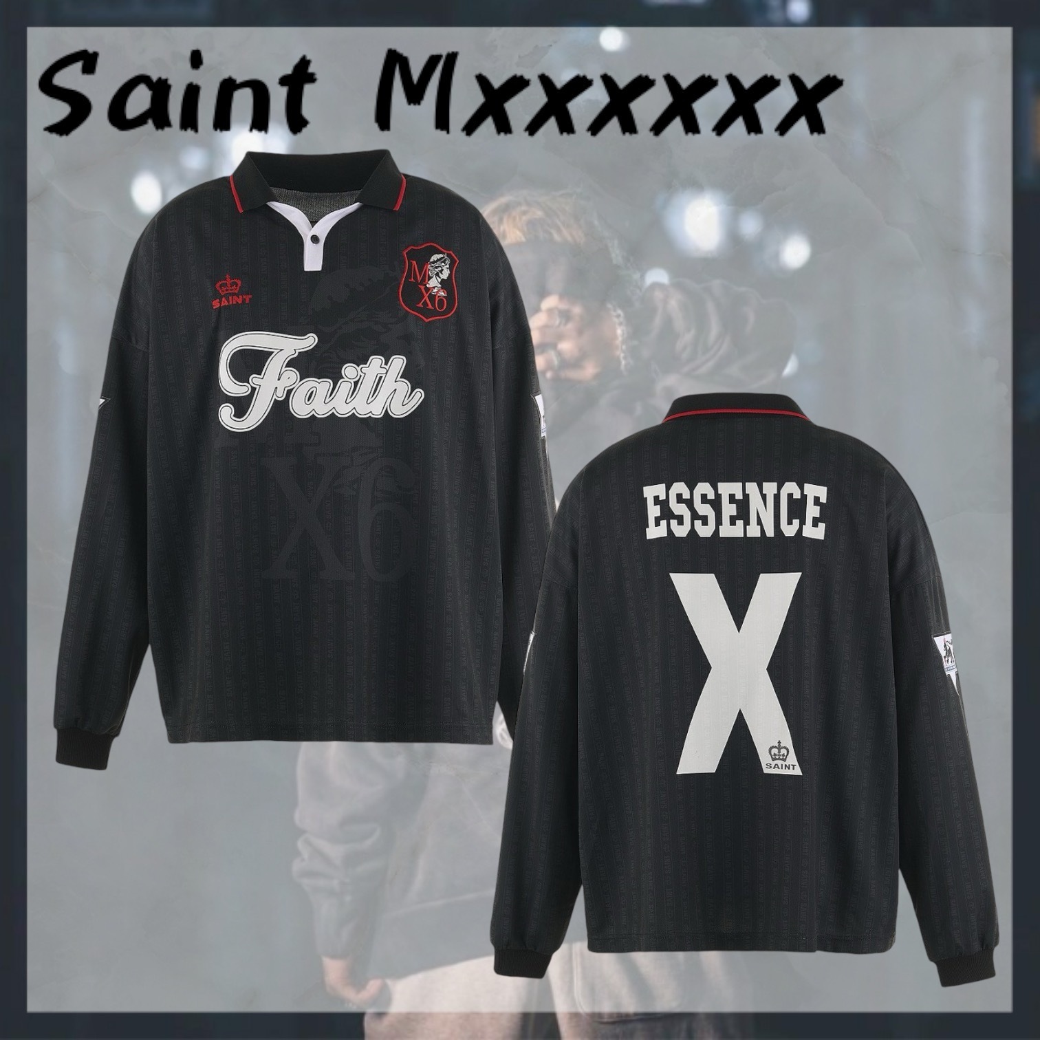 大人気！Saint Mxxxxxx♡ SOCCER SHIRT/FAITH
