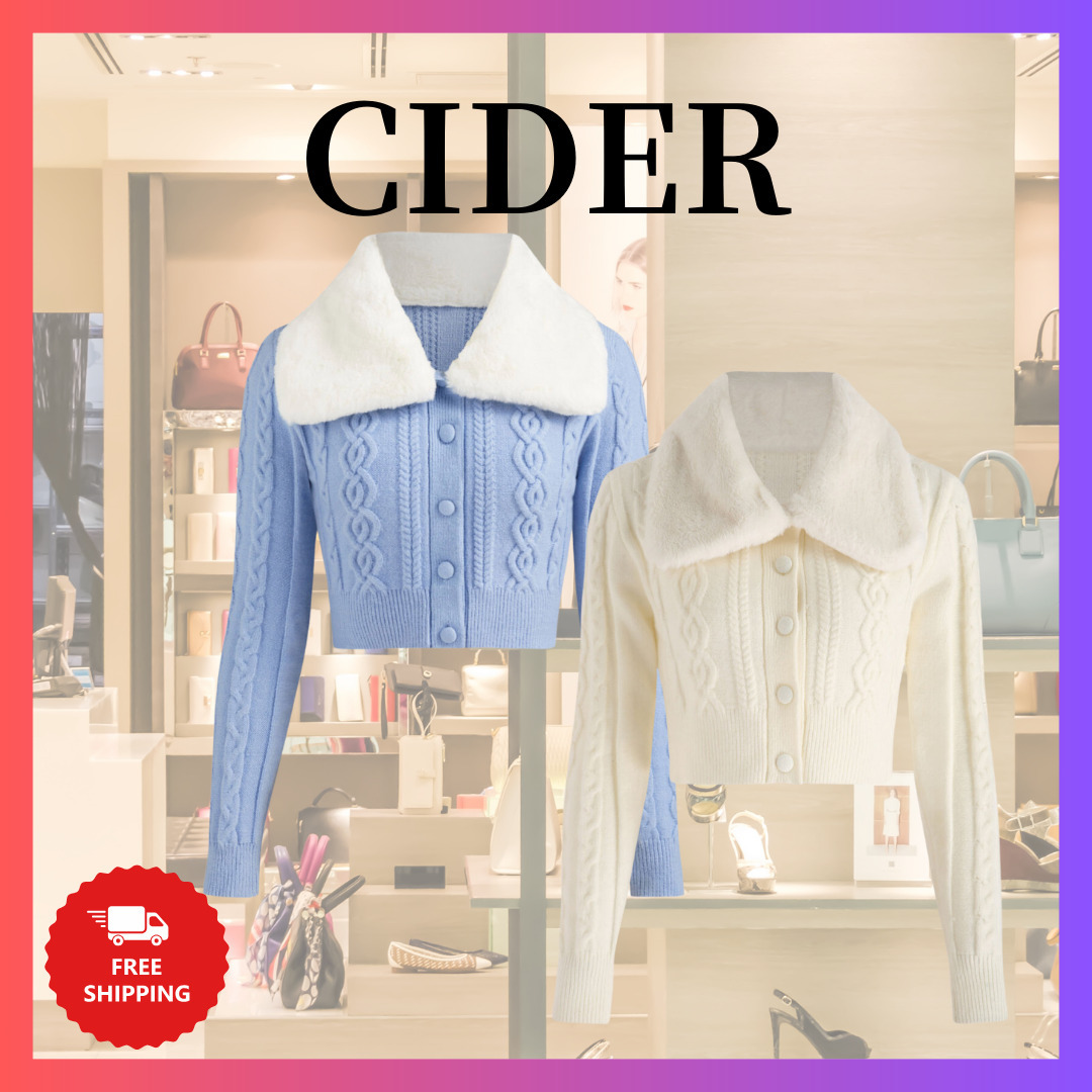 『Cider』ロマンティックケーブルニットクロップジャケット