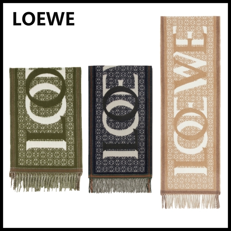 【LOEWE】ロエベ ラブ スカーフ ウール&カシミヤ