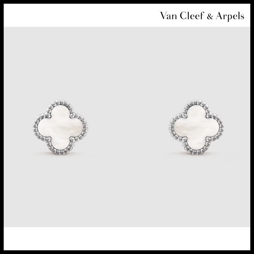 VanCleef＆Arpels スウィートアルハンブラピアス 18K white gold