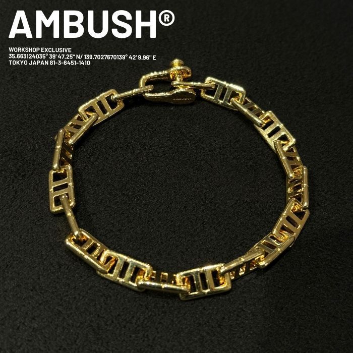 【すぐ届く！】AMBUSH SMALL MONOGRAM CHAIN BRACELET
