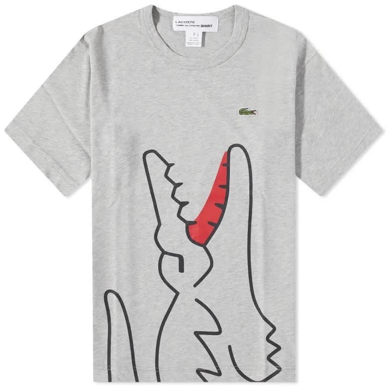 送料無料！COMME des GARCONS x LACOSTE CROC TEE