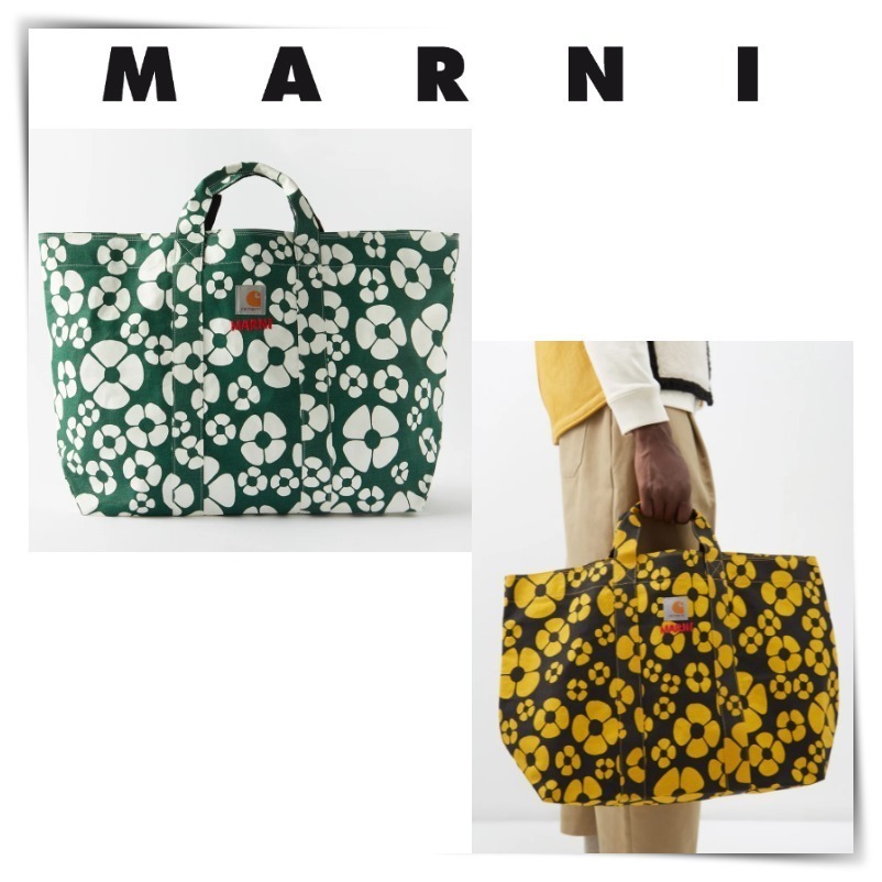 限定コラボ！Marni carhartt コラボ フローラルトートバック