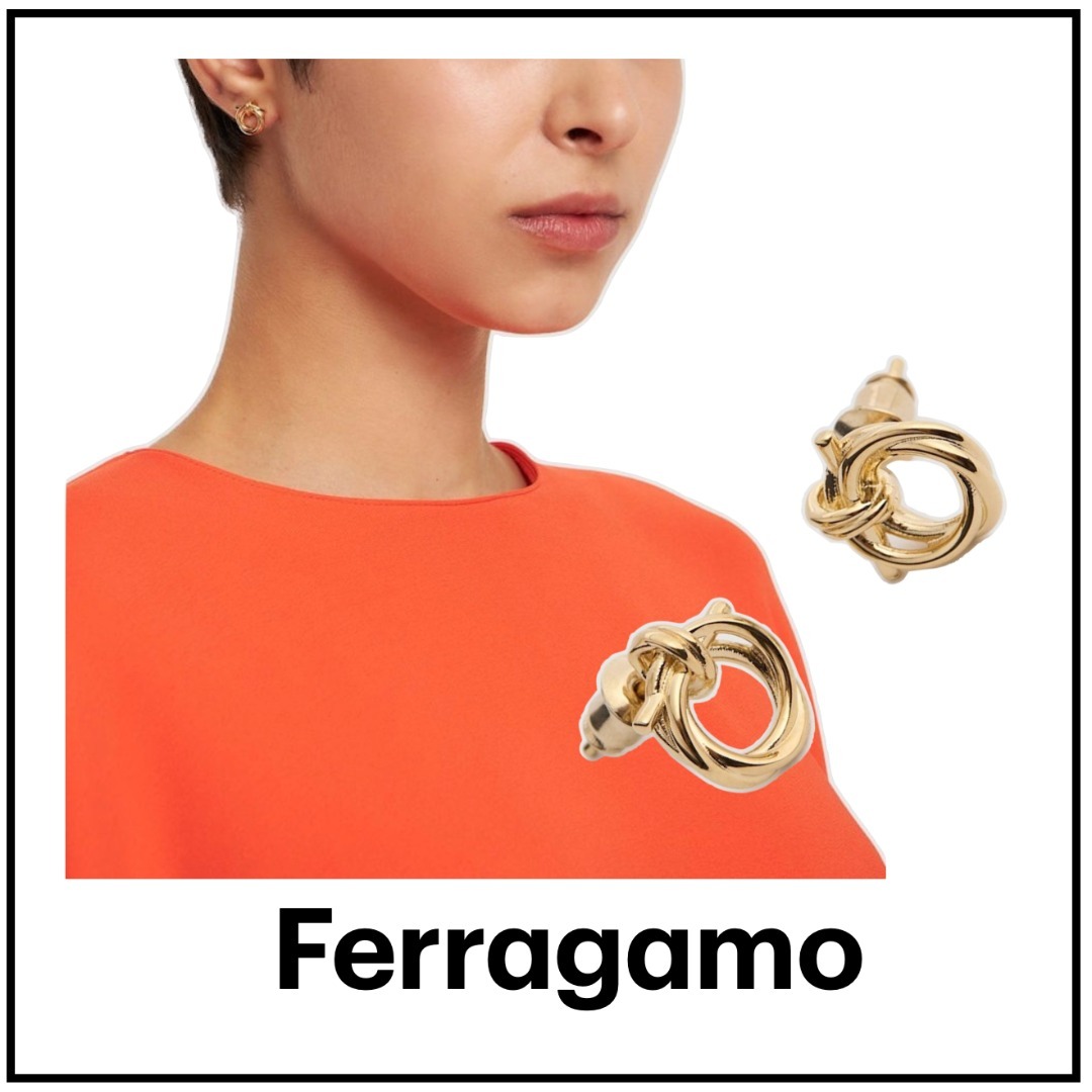 【Ferragamo】Mini Evo スタッドピアス
