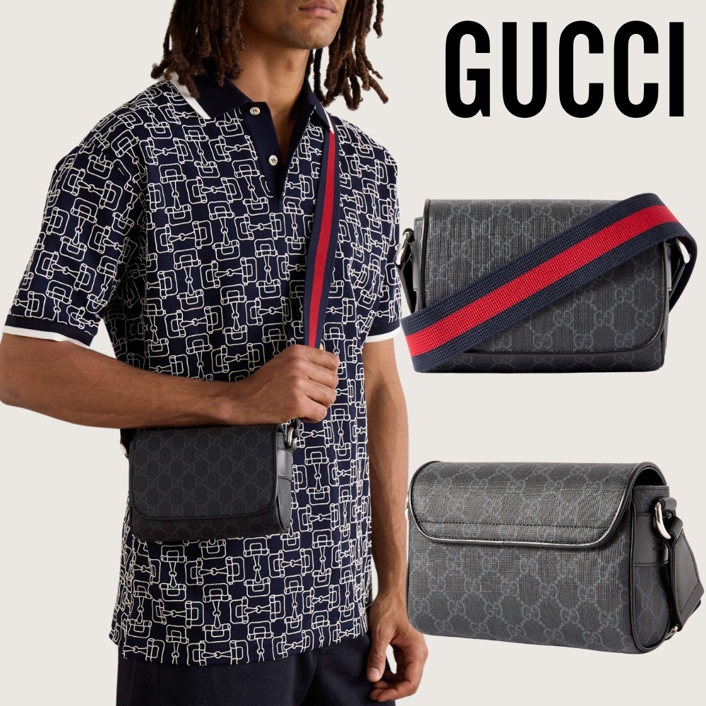 【GUCCI】Ophidia ミニメッセンジャーバッグ レザートリム