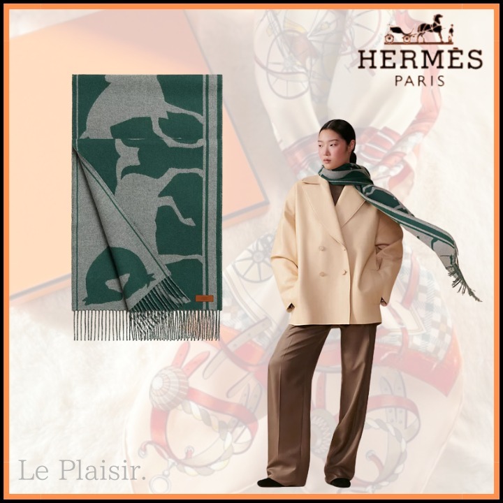 《国内未入荷カラー♡》HERMES カシミアマフラー