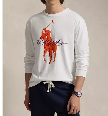 Polo Ralph Lauren ポニー ポロ スクリプト ロングTシャツ ロンT