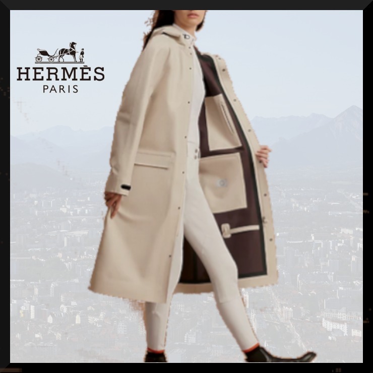 ☆2色展開☆【Hermes】ロングブルゾン 《カントリー》