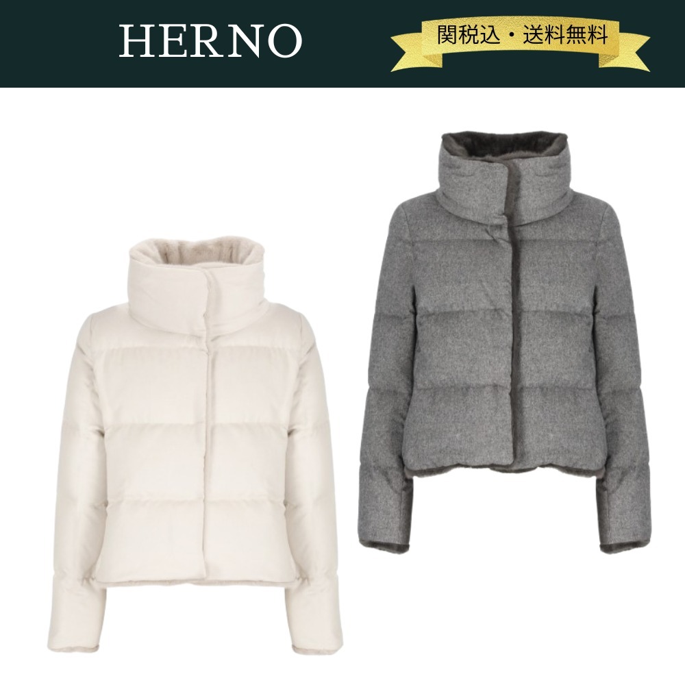 【関税・送料込】HERNO 24AW カシミア シルク ダウンジャケット
