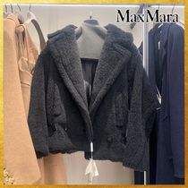 【エレガント】MaxMara《RADICE》テディベア バイカー コート