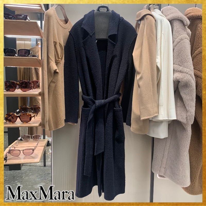 【エレガント】MaxMara《JENE》ウール カシミヤ ニット コート