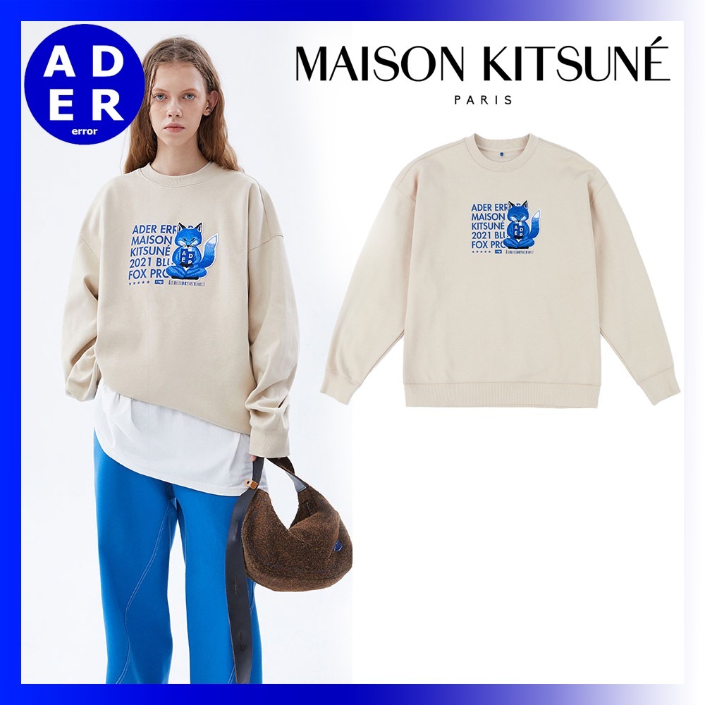 ADER ERROR X Maison Kitsune Meditation fox スウェットシャツ