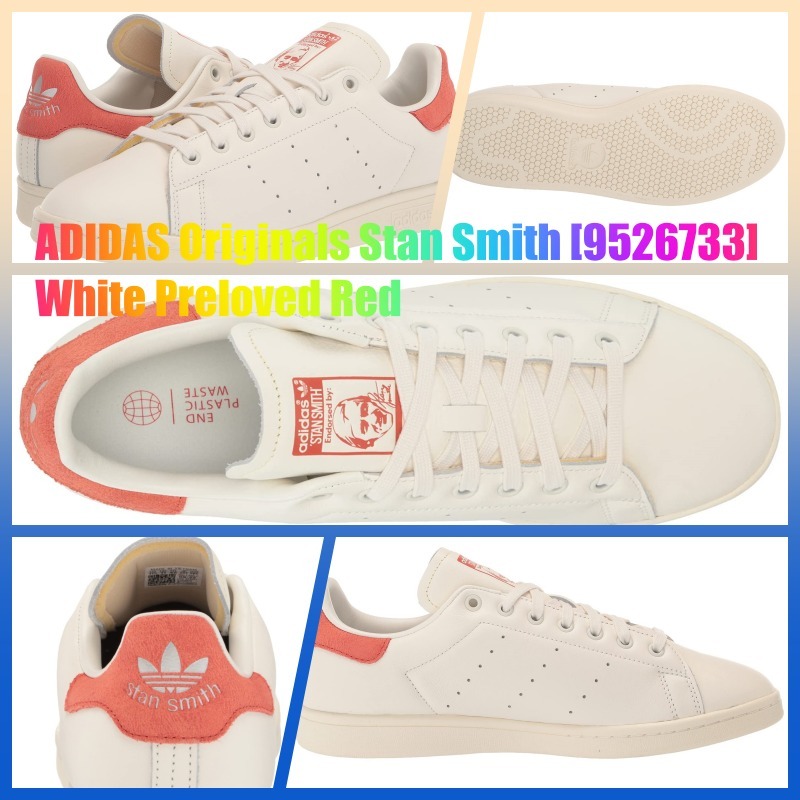 ★アディダス Originals★Stan Smith★White Preloved Red