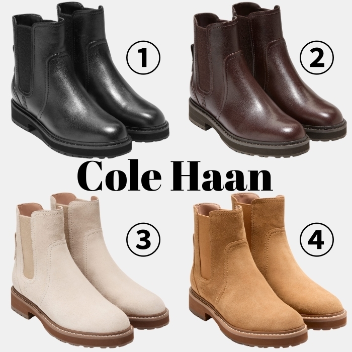 【Cole Haan】Women's Greenwich Chelsea Waterproof Booties