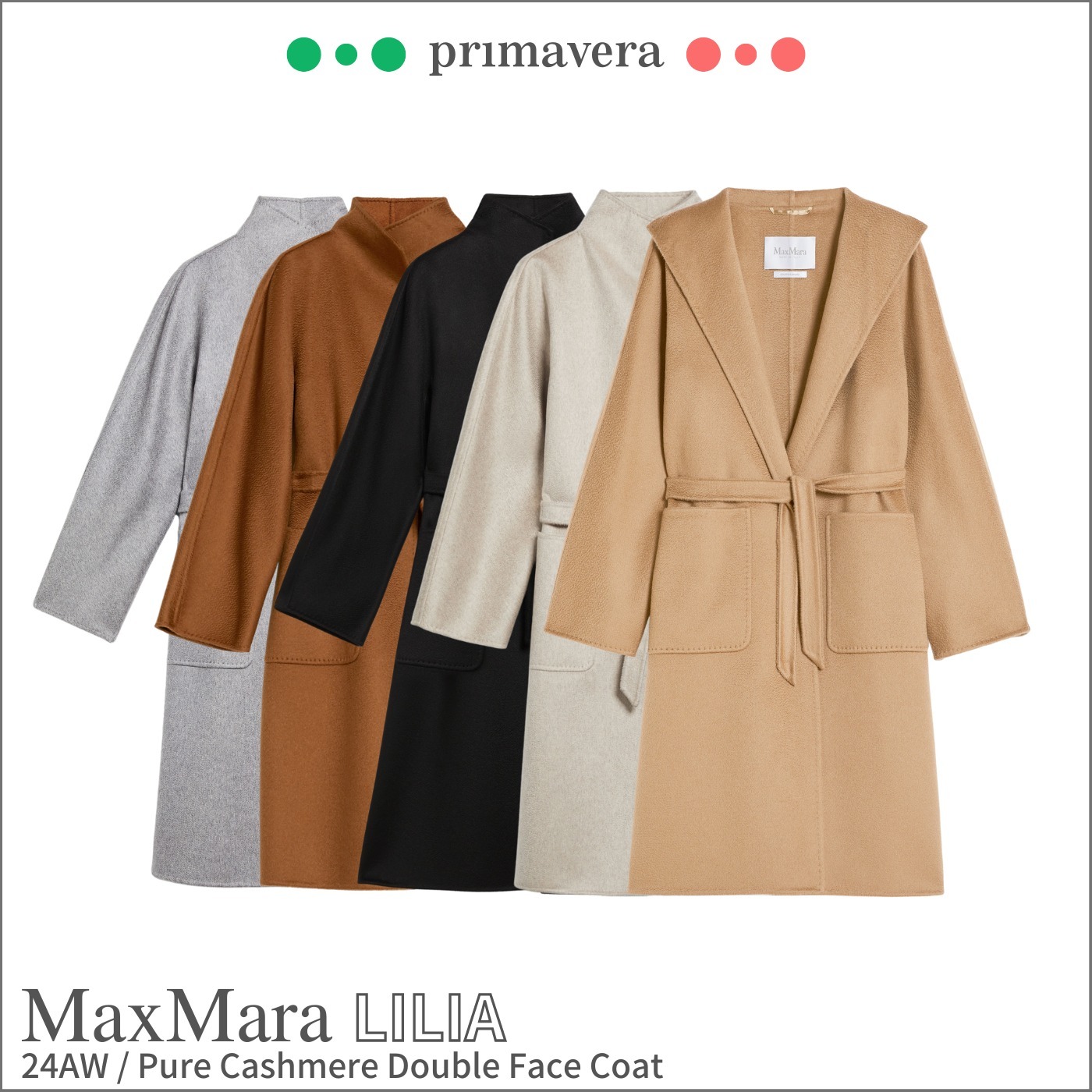 Max Mara◆LILIA◆カシミヤ ダブルフェイス コート