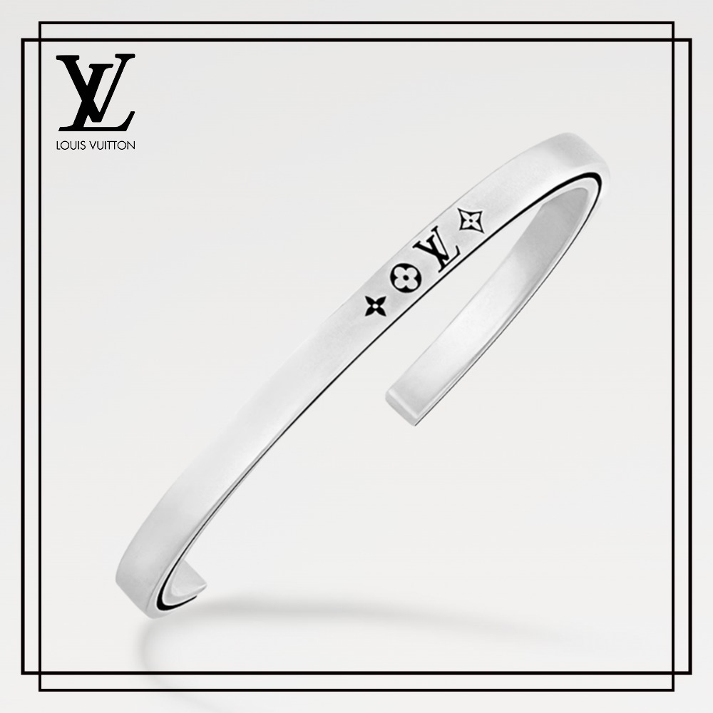 すぐ届く国内発送【Louis Vuitton】カフブレスレット LVテーラー