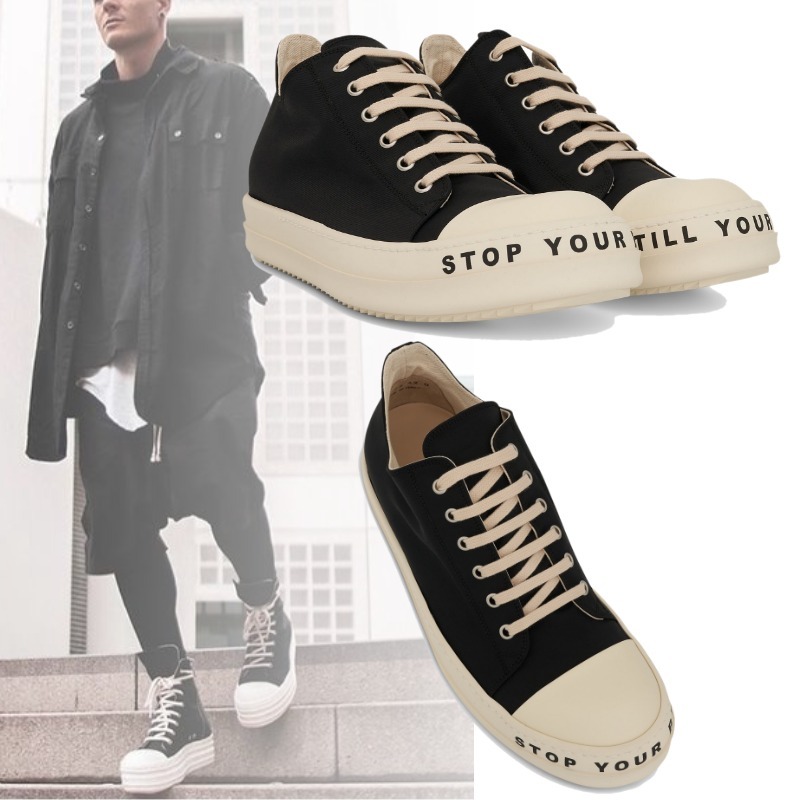 RICK OWENS DRKSHDW レタリングバンパー スニーカー ローカット