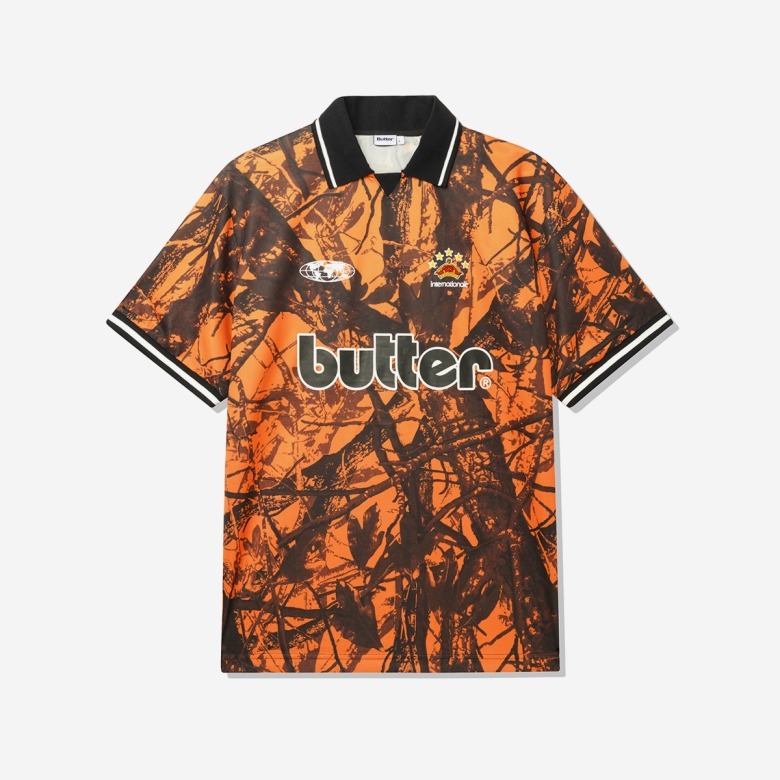【BUTTER GOODS】FOLIAGE CAMO JERSEY ORANGE