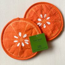 kate spade new york(ケイトスペード) キッチン雑貨 kate spade オレンジの鍋つかみ 2個セット ミトン