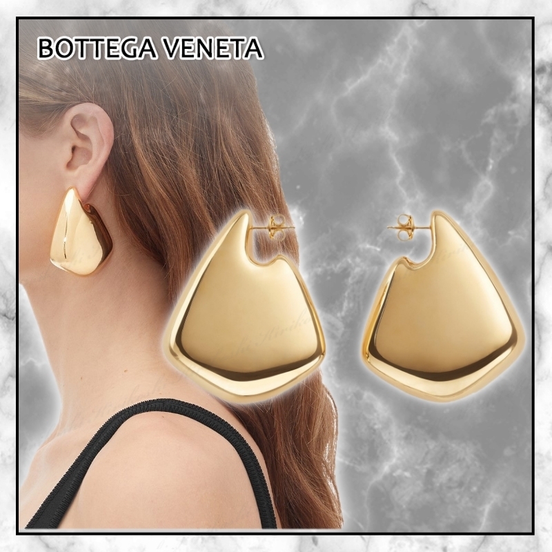 ◆BOTTEGA VENETA 最新作◆ラージ フィン ピアス/Gold◆