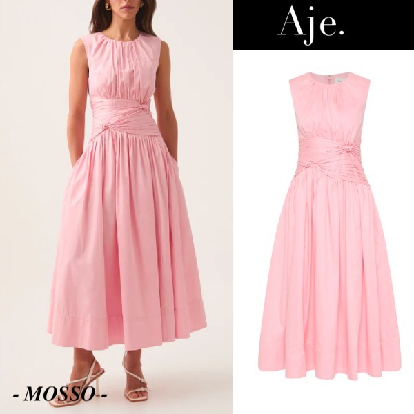 【Aje.】Agatha Knot Waist Midi Dress ノットウエスト ミディ