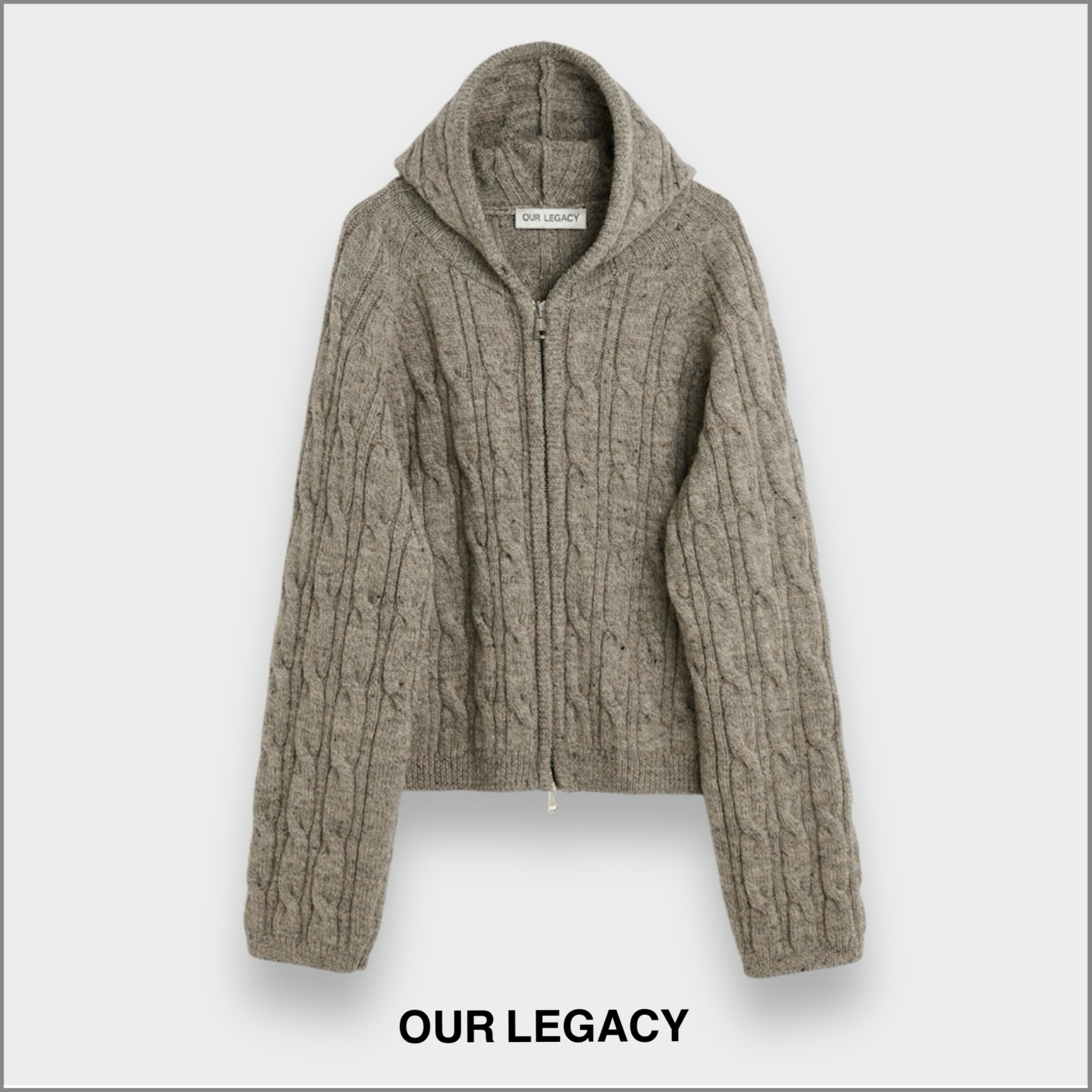 送関込【OUR LEGACY】LEVEL HOOD レベルフード ニット