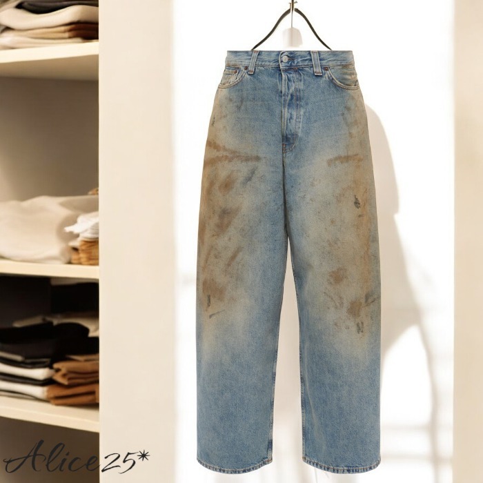 ★Acne Studios★ローライズワイドレッグジーンズ 送料込/関税込 Acne Studios◇ローライズ ワイドレッグ ジーンズ 送料込 パンツ