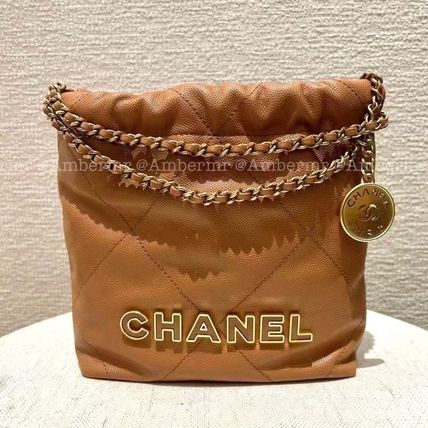 シャネル22ミニバッグ 2way キャビア超レア(直営店) レア❣️極美品 新作 CHANEL シャネル22ミニバッグ 2way キャビア 黒