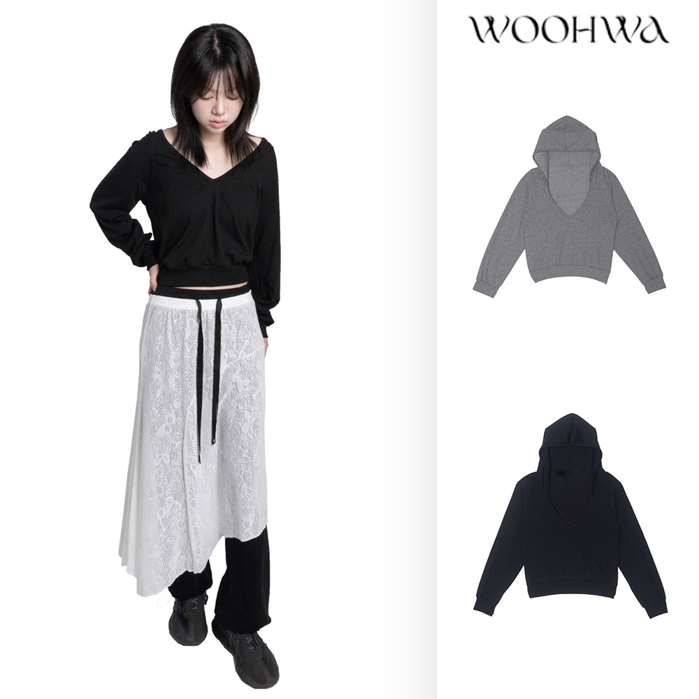【WOOHWA】UNECK HOOD T