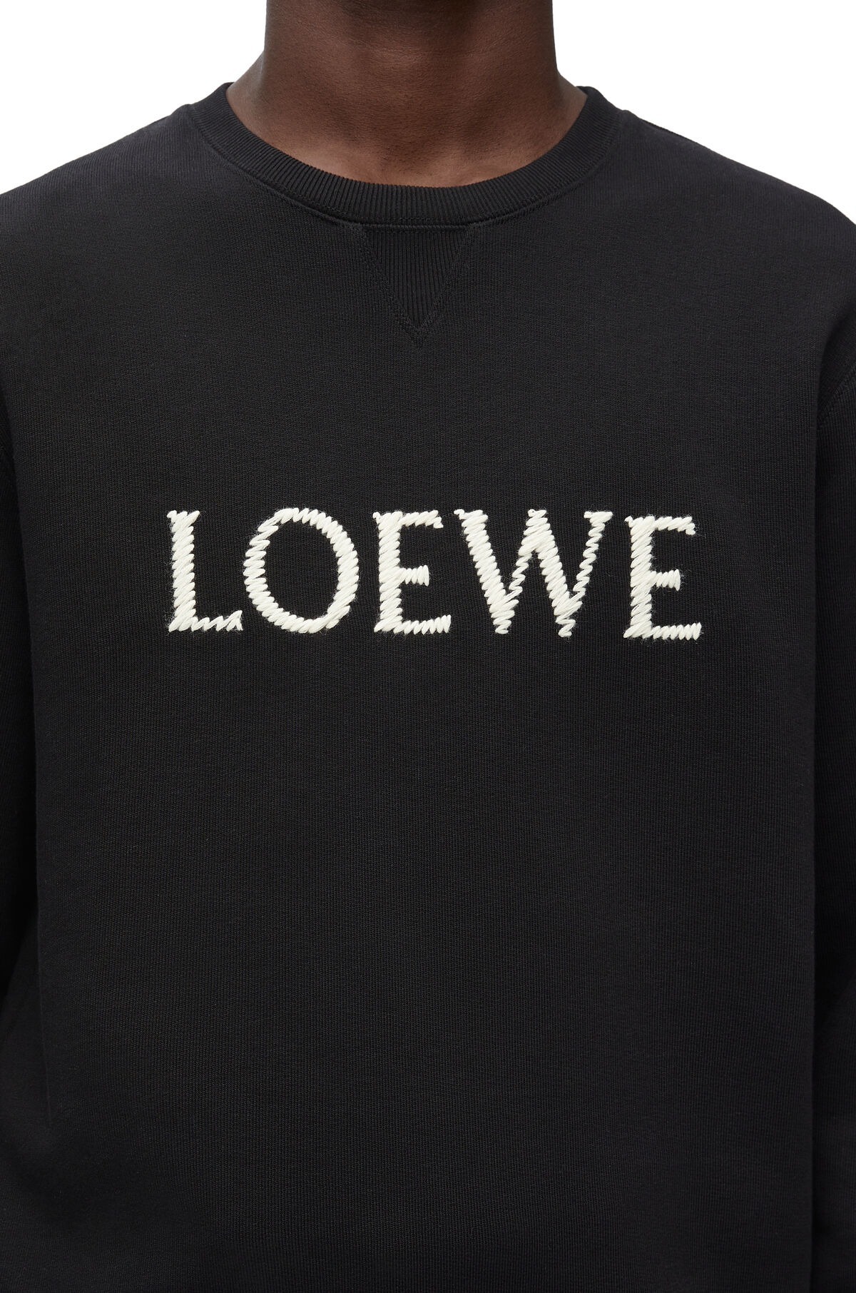 【LOEWE】レギュラーフィット スウェットシャツ ロゴ刺繍 ロエベ アナグラム レギュラーフィット スウェットシャツ