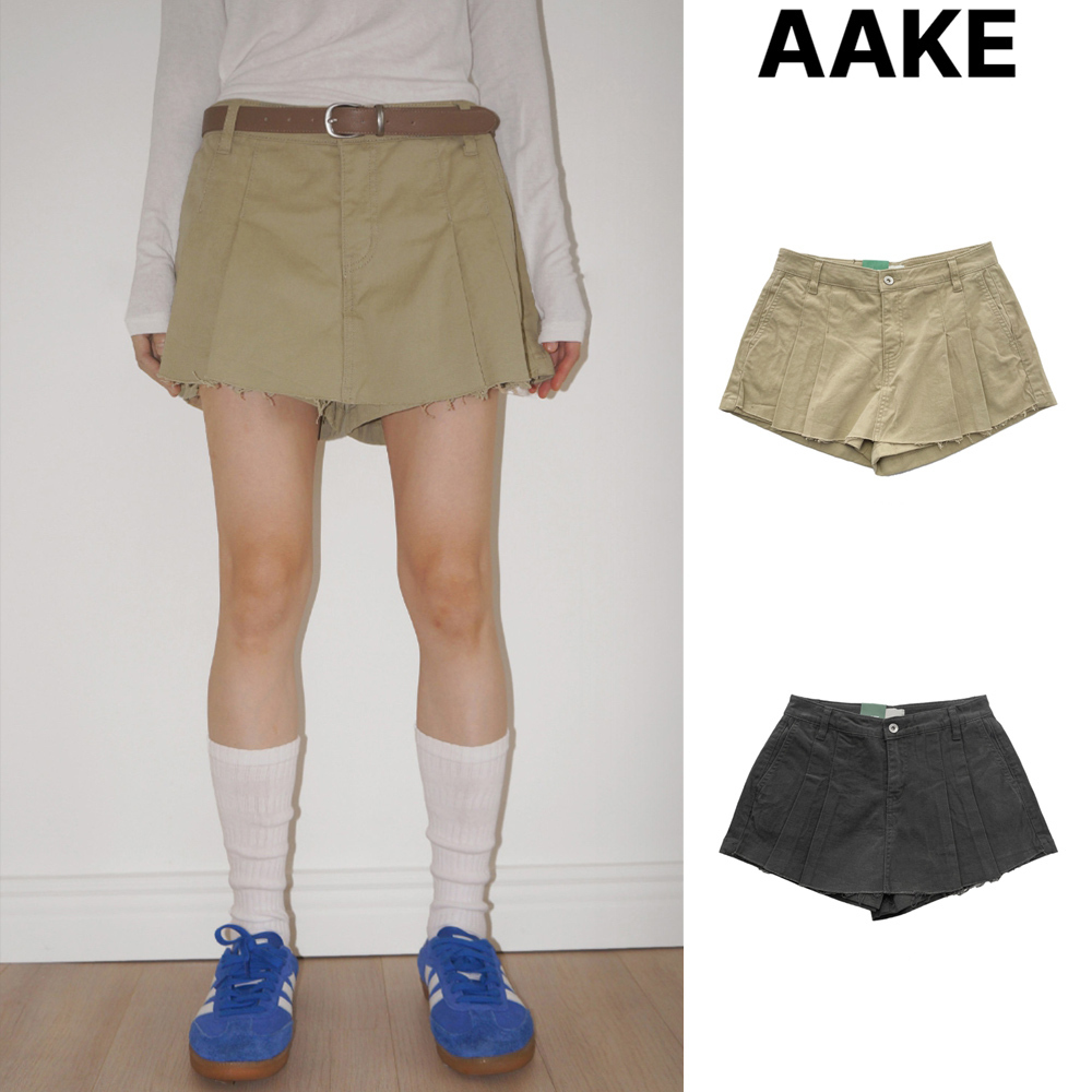 【AAKE】PLEATS MINI SK PT