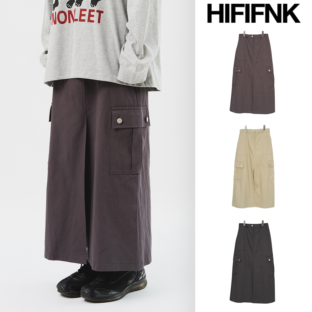 【HI FI FNK】(W) Son Cargo Long Skirt