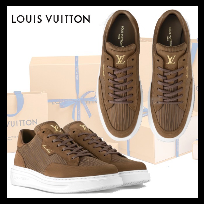 Louis Vuitton《ビバリーヒルズ スニーカー》モカ エピ DHL 直営