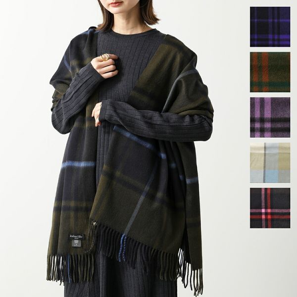 【カラー限定特価】Joshua Ellis マフラー Ripple Cashmere