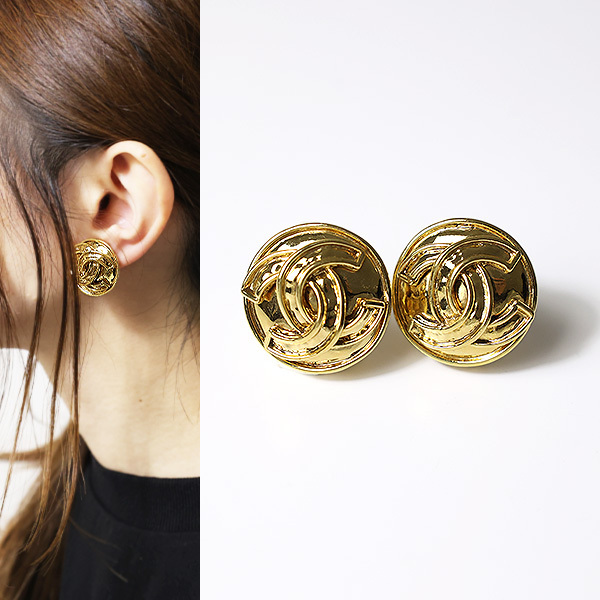 CHANEL Coco Mark Earrings ココマーク クリップイヤリング 3179