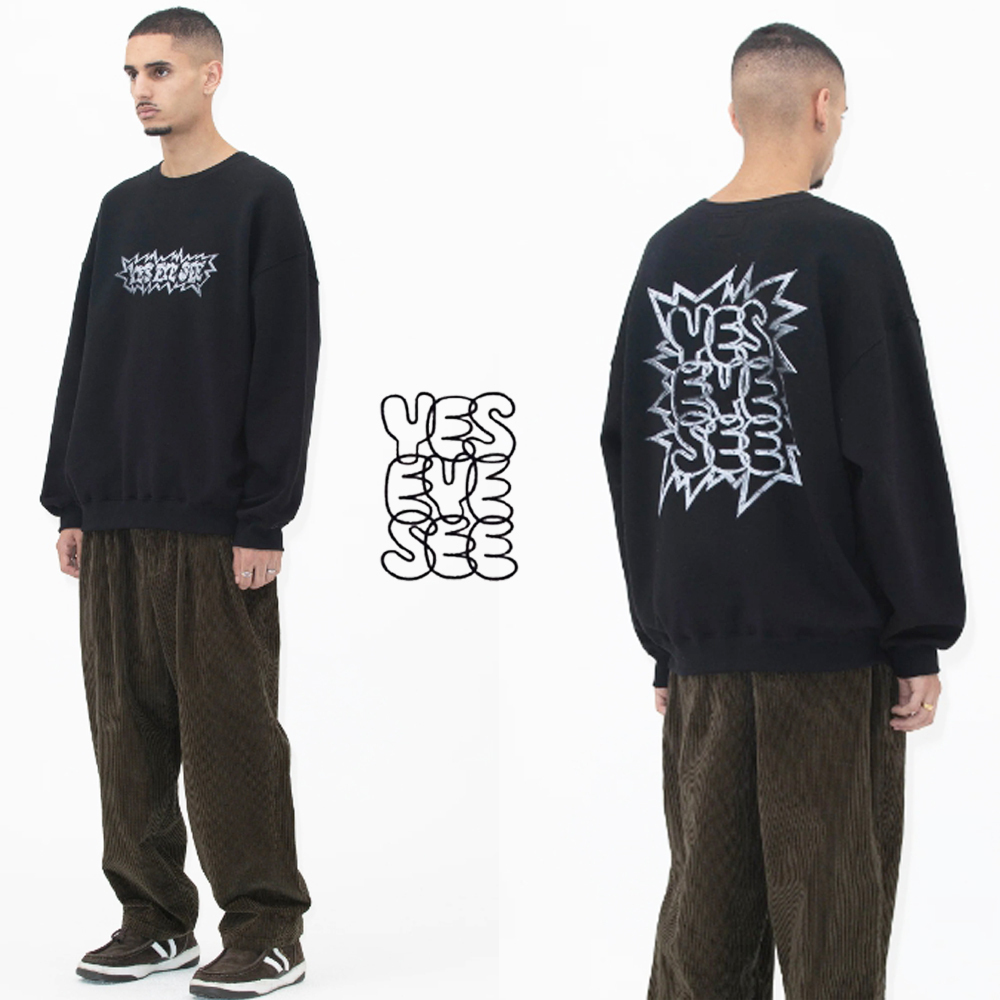 スウェット・トレーナー YESEYESEE YES Steel Logo Sweatshirt JE474