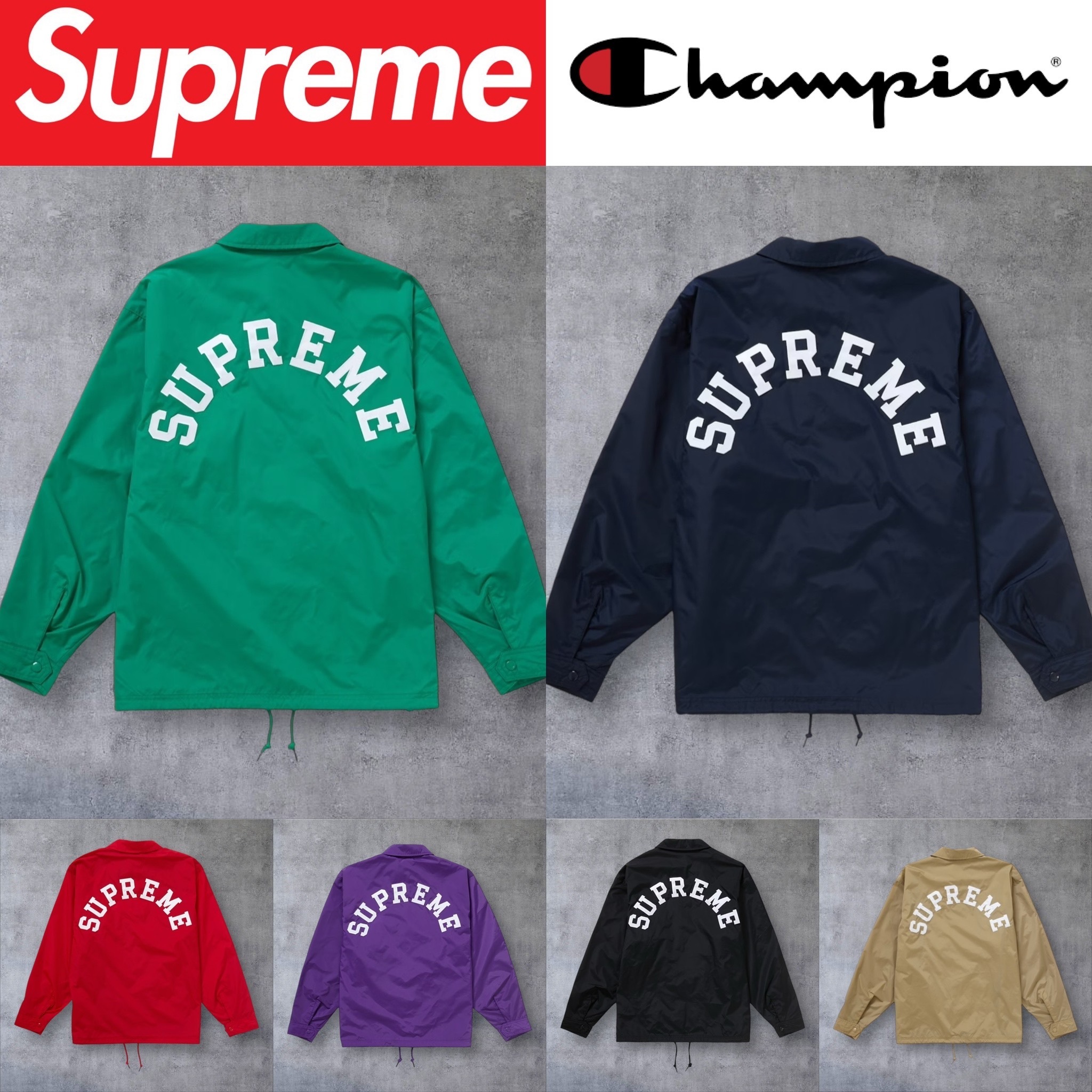 【2024SS】Supreme Champion Coaches Jacket
