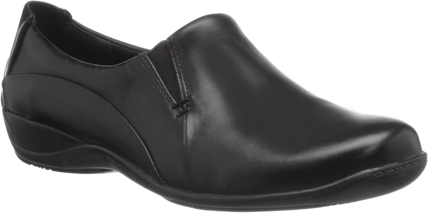 Clarks スニーカー ブラック レザー スリッポン ミュール 軽量