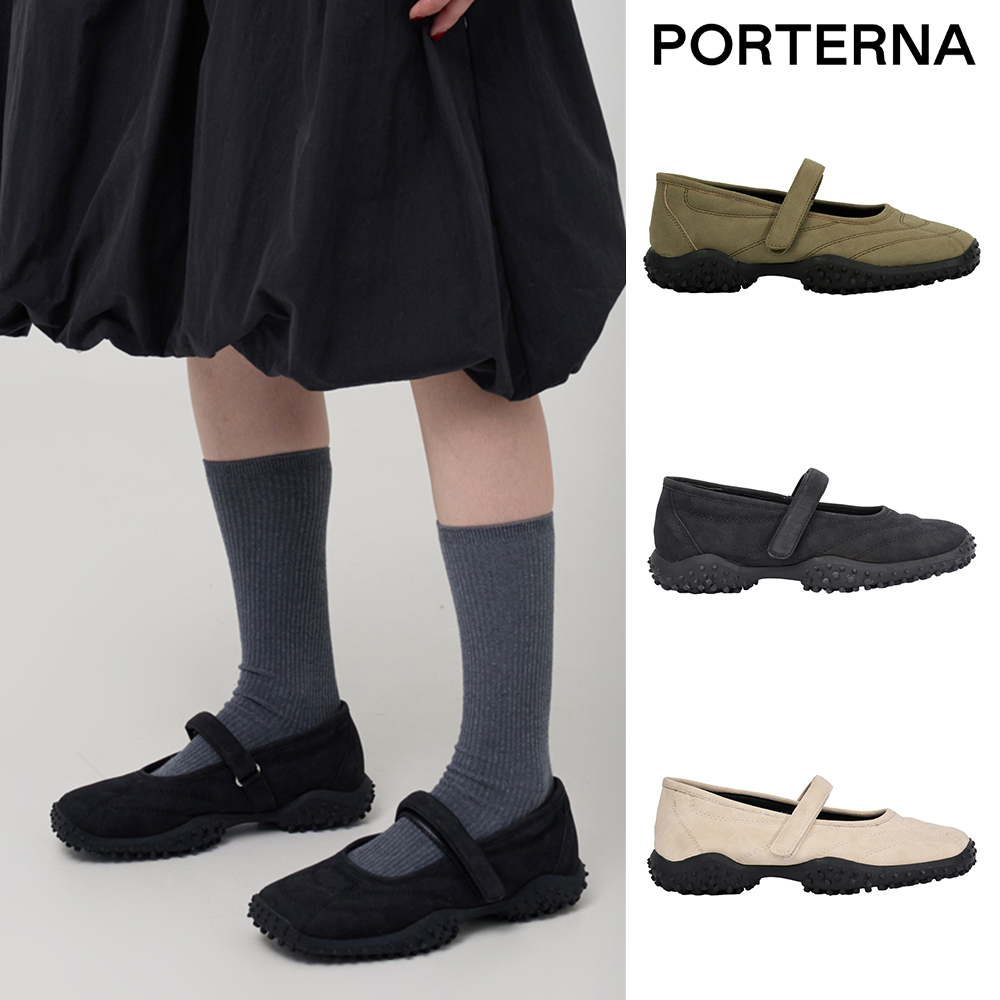 【PORTERNA】Skendi Velcro Flat Shoes