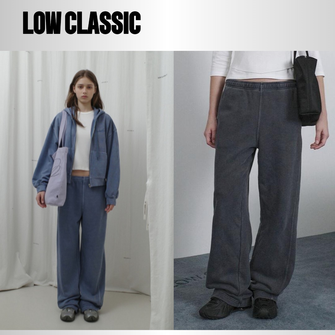 [LOW CLASSIC] ★Lc WASHED SWEATPANTS (2色)