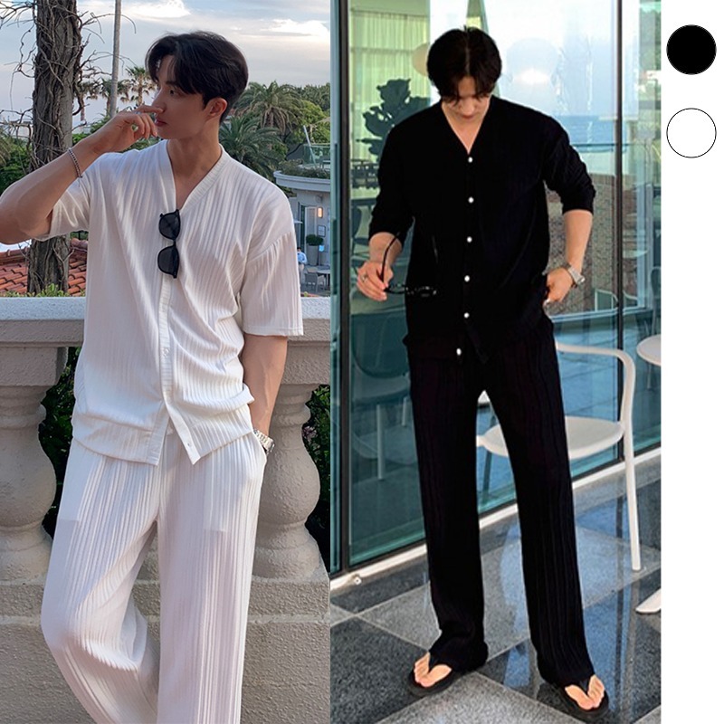 【関送込み】Men's Simple Two-Piece Set 上下セット/N240098