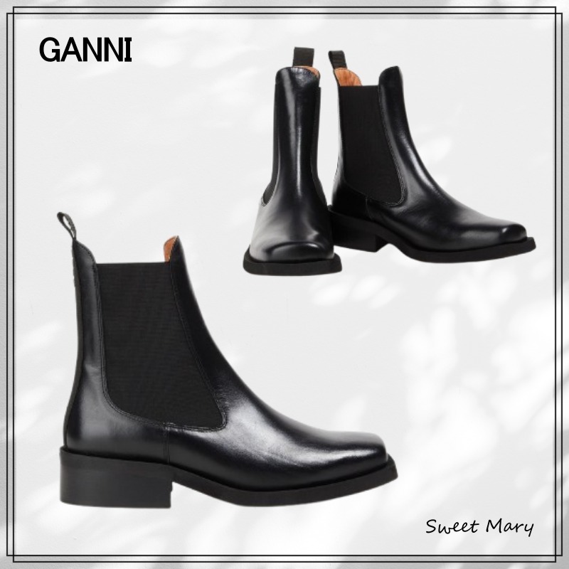 GANNI☆レザー プルオン チェルシーブーツ♪【送料込】