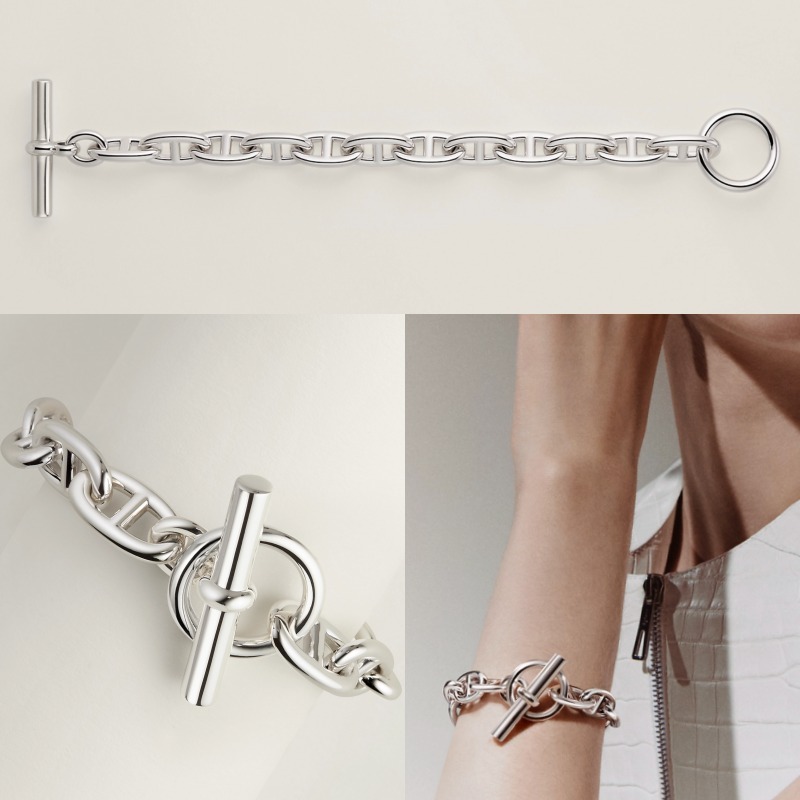 ◆HERMES エルメス◆シェーヌ ダンクル ブレスレット GM